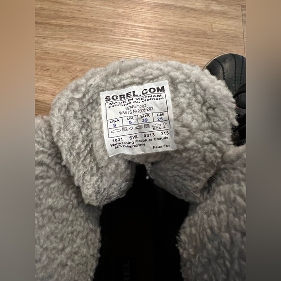 Sorel Tivoli Brown Herringbone Rain and Winter Waterproof Women’s Ankle Boots - Picture 6 of 6